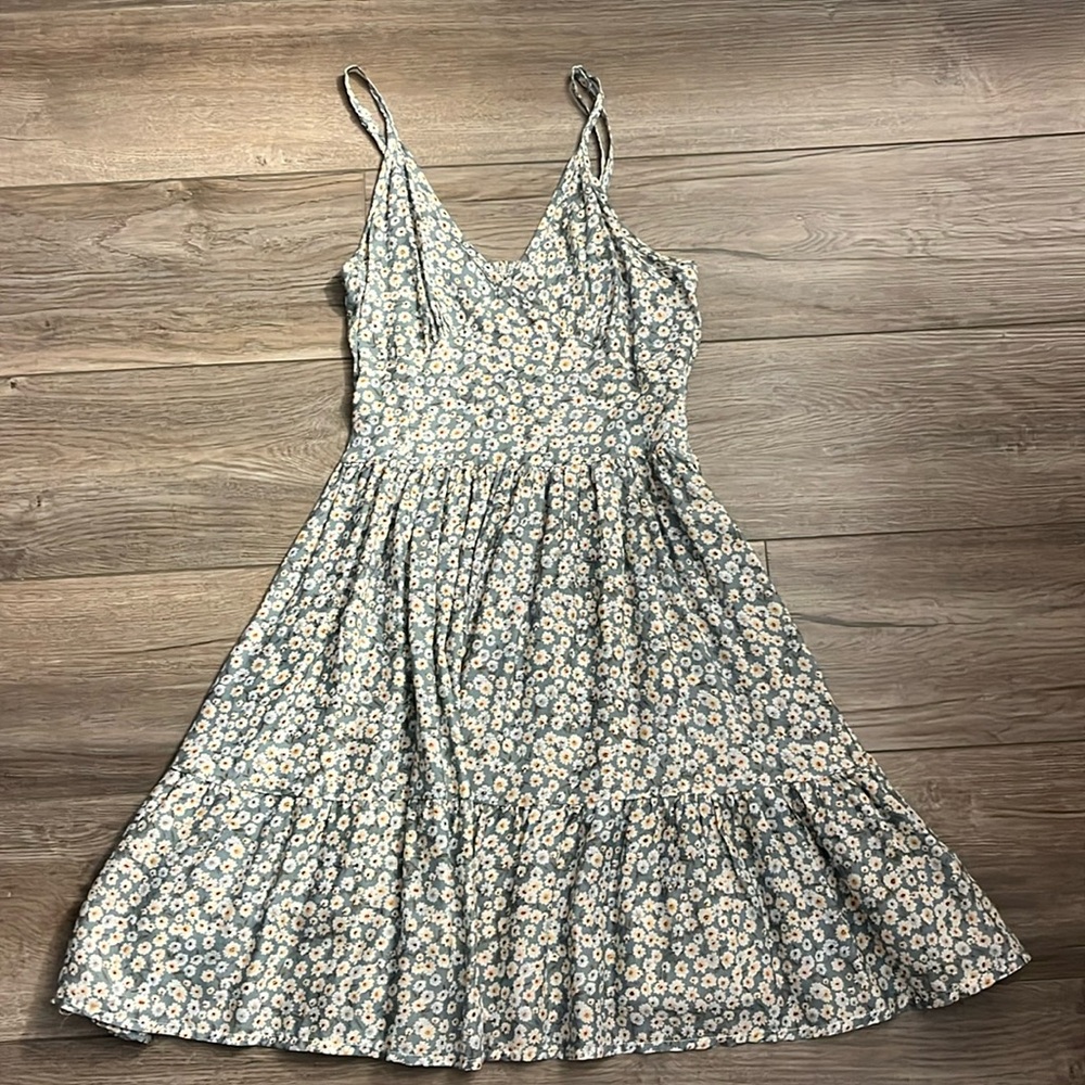 Mint Green Floral Sundress